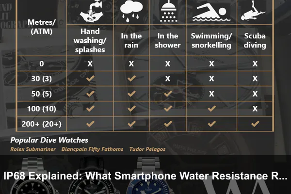 IP68 Explained: What Smartphone Water Resistance Ratings Actually Cover