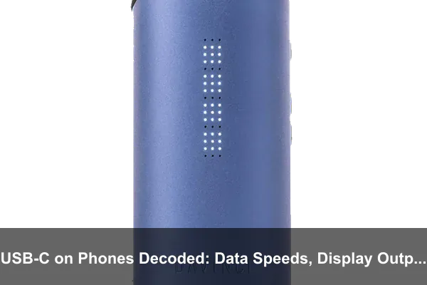 USB-C on Phones Decoded: Data Speeds, Display Output, and Accessory Compatibility